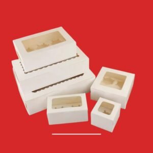 Custom PVC Window Cake Boxes with Insert https://packmoq.com PackMOQ Packaging Minimum Order Quantity https://packmoq.com PackMOQ