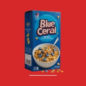 Custom Printed Blue Cereal Boxes https://packmoq.com PackMOQ Packaging Minimum Order Quantity https://packmoq.com PackMOQ