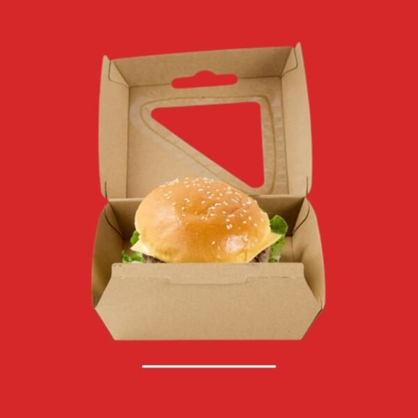 Custom Burger Boxes With Window For Food Packaging Packmoq