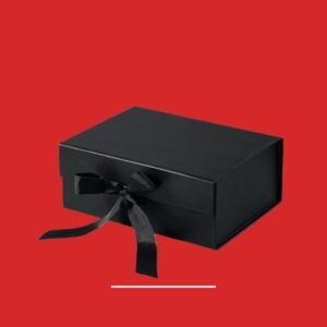 Rigid Magnetic Closure Box with Ribbon Handle